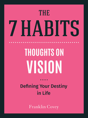 cover image of Thoughts on Vision